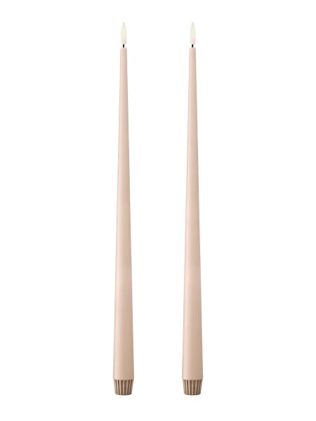 Ester & Erik LED-Spitzkerze 2er Set 40 cm Ice Latte