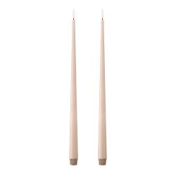Ester & Erik LED-Spitzkerze 2er Set 40 cm Ice Latte