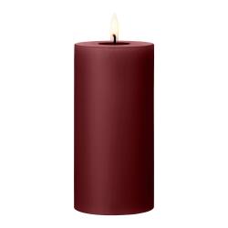 Ester & Erik LED-Stumpenkerze 15 cm Deep Wine