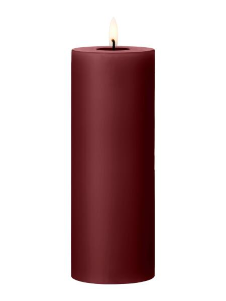 Ester & Erik LED-Stumpenkerze 20 cm Deep Wine