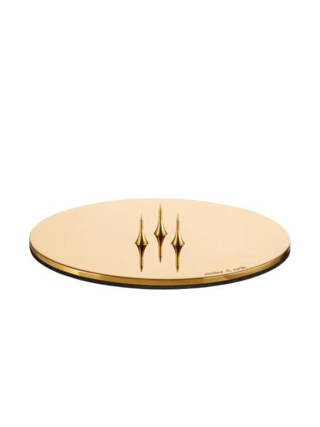 Ester & Erik Kerzenplatte Small Shiny Gold