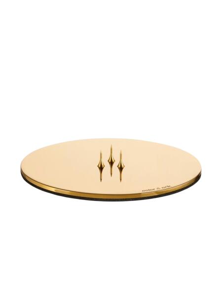 Ester & Erik Kerzenplatte Medium Shiny Gold