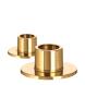 Ester & Erik Kerzenhalter 2er Set Small Shiny Gold