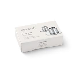 Ester & Erik Kerzenhalter 2er Set Small Shiny Silver
