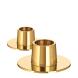 Ester & Erik Kerzenhalter 2er Set Medium Shiny Gold