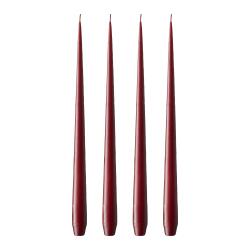 Ester & Erik Spitzkerze 4er Set 32 cm Deep Wine