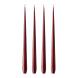 Ester & Erik Spitzkerze 4er Set 32 cm Deep Wine