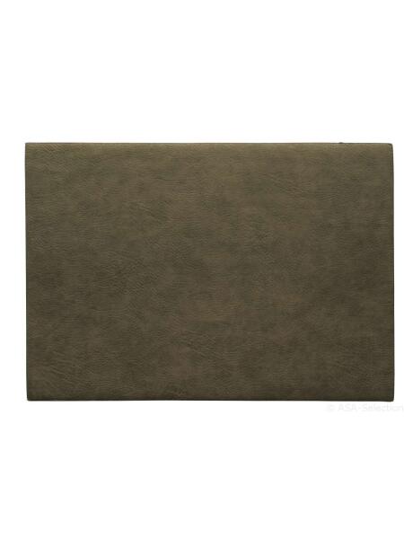 ASA ASA Selection leather optic rough Tischset Stone Platzmatte PVC Lederoptik Beige 