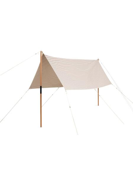 Hay Outdoor Market Baldachin Beige with red stripe