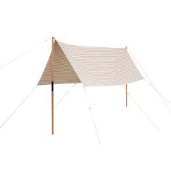 Hay Outdoor Market Baldachin Beige with red stripe