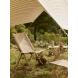 Hay Outdoor Market Baldachin Beige with red stripe