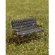 Hay Outdoor Market Folding Sofa Black with beige stripe