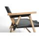 Hay Outdoor Market Folding Sofa Black with beige stripe
