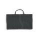Hay Outdoor Market Folding Sofa Black with beige stripe