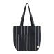 Hay Outdoor Market Tote Bag Medium Black with beige stripe