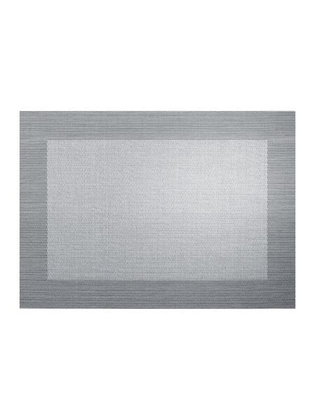 ASA Selection Tischset, silver black metallic, 46 x 33 cm, mit gewebtem Rand