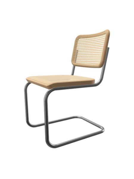 THONET Freischwinger S 32 V Buche aufgehellt gebeizt