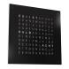 QLOCKTWO Earth 45 Steel Series Black Pepper White