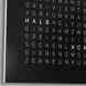 QLOCKTWO Earth 45 Steel Series Black Pepper White