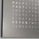 QLOCKTWO Earth 45 Steel Series Stainless Steel White