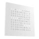 QLOCKTWO Earth 45 Steel Series White Pepper White