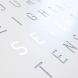 QLOCKTWO Earth 45 Steel Series White Pepper White