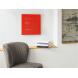 QLOCKTWO Earth 45 Steel Series Red Pepper White