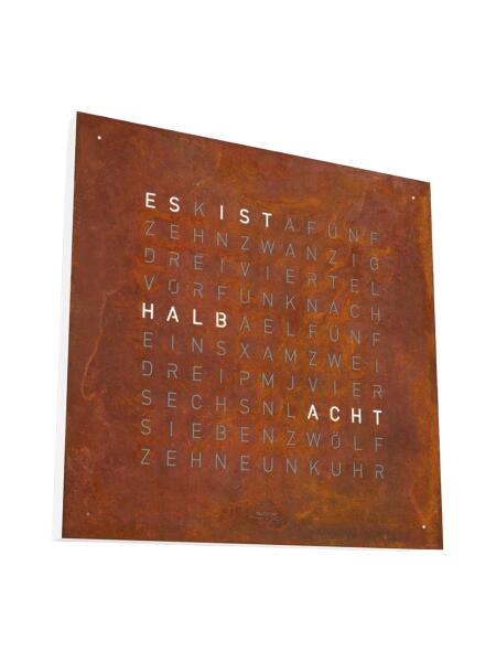 QLOCKTWO Earth 45 Creator´s Edition Rust White