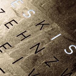 QLOCKTWO Earth 45 Creator´s Edition Moon Gold White