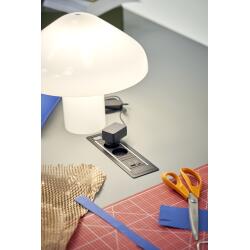 Hay Pao Glass Tischleuchte 350 White opal glass