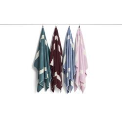 Hay Stripe Badetuch 100 x 140 cm Burgundy