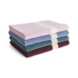 Hay Stripe Badetuch 100 x 140 cm Burgundy