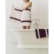 Hay Stripe Badetuch 70 x 140 cm Burgundy