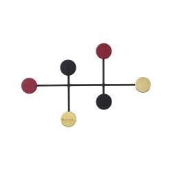 Audo Afteroom Kleiderhaken Medium Black/Brass