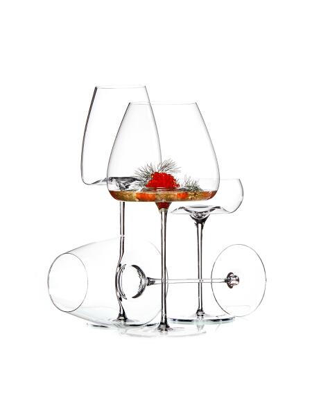 Zieher Vision Straight Weinglas 2er-Set, 540 ml, mundgeblasen, Kristallglas