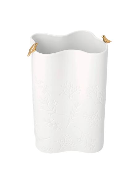 räder Vase Winterzauber Goldvogel Weiß