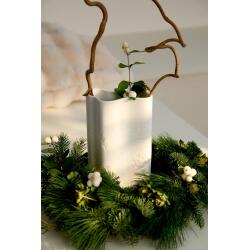 räder Vase Winterzauber Goldvogel Weiß