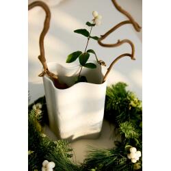 räder Vase Winterzauber Goldvogel Weiß