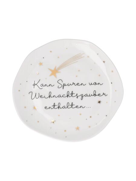 räder Teller Spuren von Weihnachtszauber Klein Weiß
