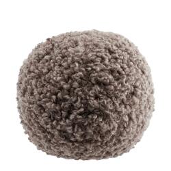 Blomus Rundes Kissen -TEDDY- Ø 26 cm Espresso