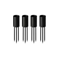 Ester & Erik Kerzenhalter 4er Set Medium Black