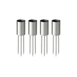 Ester & Erik Kerzenhalter 4er Set Medium Silver