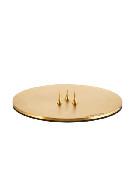 Ester & Erik Kerzenplatte Small Matt Gold