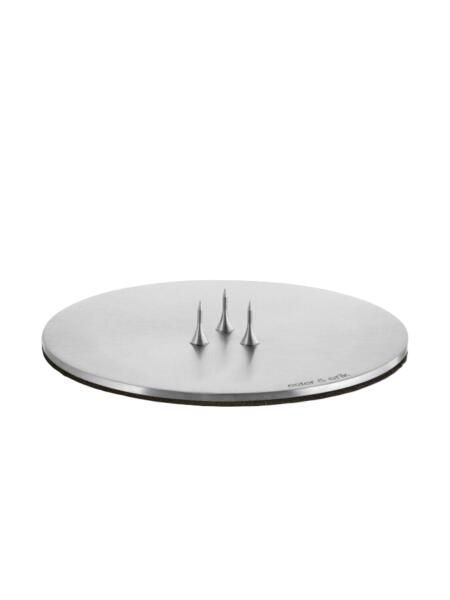 Ester & Erik Kerzenplatte Small Matt Silver
