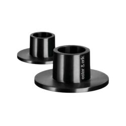 Ester & Erik Kerzenhalter 2er Set Small Matt Black