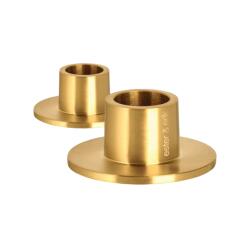 Ester & Erik Kerzenhalter 2er Set Small Matt Gold