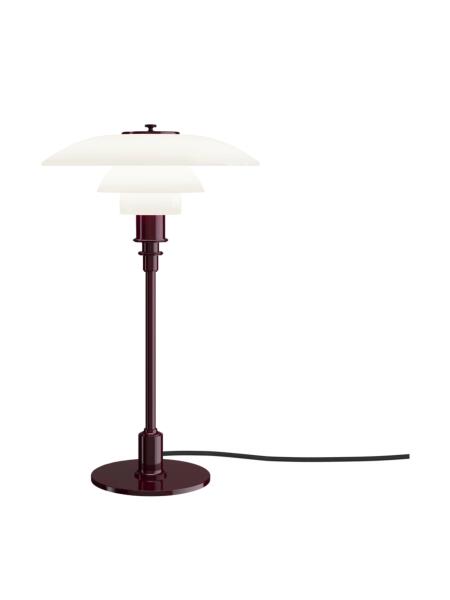 Louis Poulsen Tischleuchte PH 3/2 Glossy Burgundy