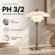 Louis Poulsen Tischleuchte PH 3/2 Glossy Burgundy
