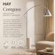Hay Stehleuchte Compass Brushed aluminium
