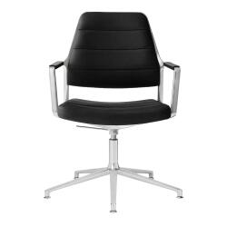 Vipp Drehstuhl 455+ Gleiter Black Leather